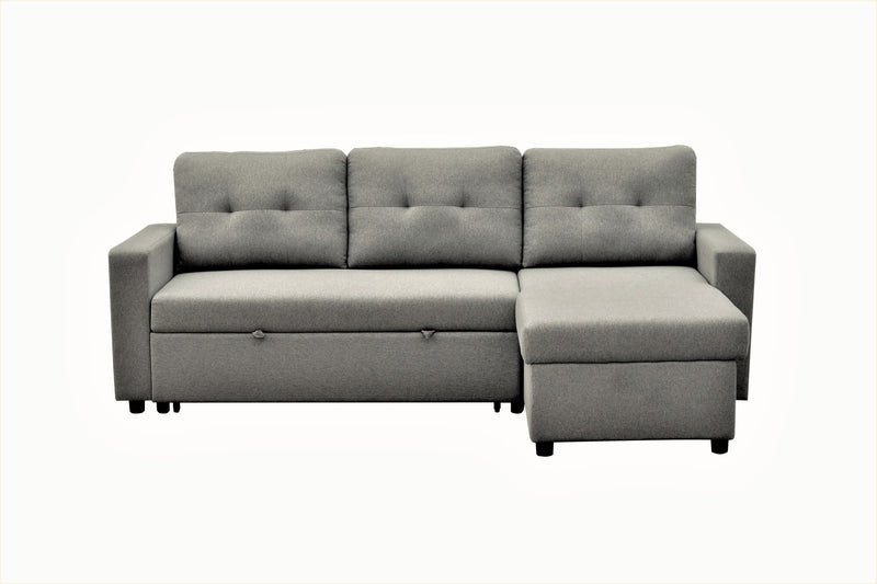 Convertible L Shaped Sectional Sleeper Sofa Bed, Saving Pull Out Couch