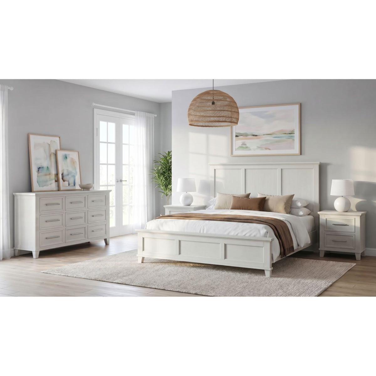 Canterbury Panel Bedroom Set in Dark Gray by Elements International, view 40