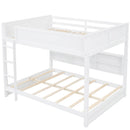 Bunk Bed With Storage Cabinets And USB Ports