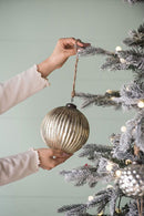 Christmas Ball Ornaments, Glass Decorative Hanging Ball Christmas Tree Ornaments For Holiday Party Decorations (Set of 4) - Silver