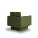 360° Modern Swivel Accent Chair Round Armchair, Thick Padded Single Lounge Sofa Upholstered Comfy