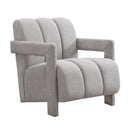 Modern Minimalist Leisure Armchair With L Shaped Armrests