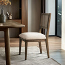 Modern Armless Dining Chair With Cane Back (Set of 2)