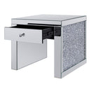 Noralie - 24" Square End Table - Mirrored & Faux Diamonds