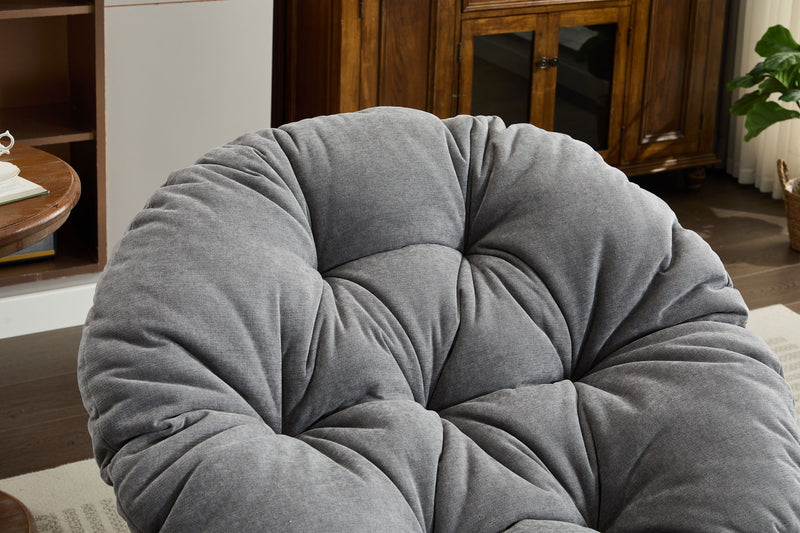 Oversized Swivel Accent Chair, 360 Swivel Barrel Chair, Papasan Chair For Living Room Bedroom