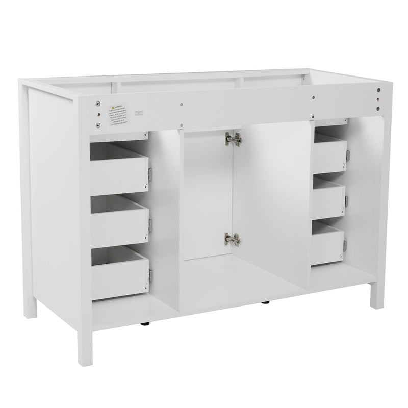 Bathroom Vanity Cabinet Only With 2 Soft Close Doors And 8 Drawers