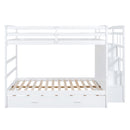 Bunk Bed With Twin Size Trundle And Staircase