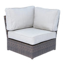 Comfortable Modern Patio Rattan Sectional Set With Cushions