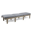 Ariana - Wood Chaise Lounge With Cushion