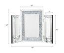 Noralie - 22" Accent Mirror - Mirrored & Faux Diamonds