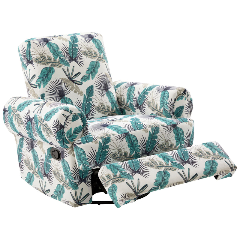 Manual Swivel Recliner Rocker Chair With Adjustable Backrest