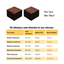 Interlocking Deck Tiles Striped Pattern, Waterproof Anti Mildew Brown