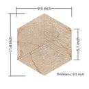 Hexagon Natural Marble Polished Tile For Wall And Floor (Set of 12)