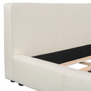 Stylish Upholstered Bed With Birch Wood Frame