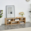 Cube TV Stand With Open Storage And 2 Shelves