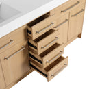 Freestanding Bathroom Vanity With Resin Sink, Soft-Closing Doors And Drawers