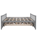 Full size Daybed with Twin size Trundle and Drawers, Full Size, Gray