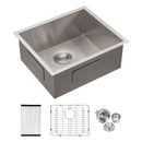 Modern Undermount Stainless Steel Kitchen Sink 16 Gauge, Deep Single Bowl