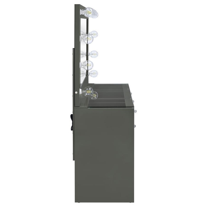 Acena - 7-Drawer Vanity Set With Lighting