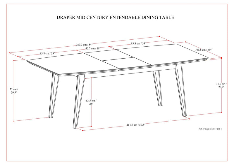 Draper - Rectangular Dining Table