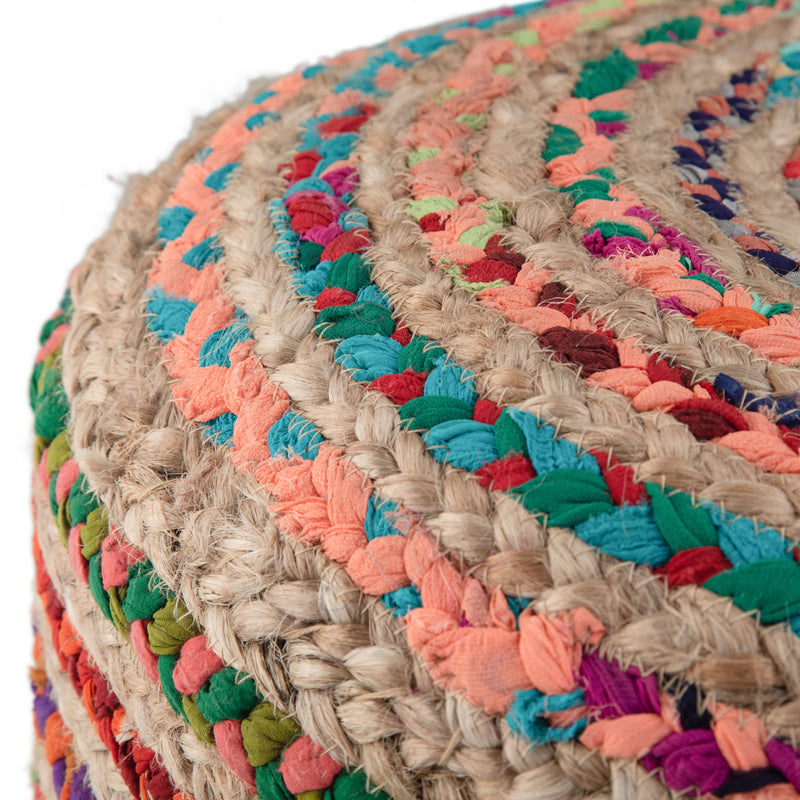 Margo - Handcrafted Round Pouf