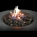 Fibre Reinforced Propane Gas Outdoor Fire Pit Table With Lid - Charcoal