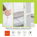 Outdoor Patio Stationary Bench With Sunbrella Fabric Cushion - Grayish