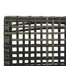 6 Piece Patio Set, Half Moon Outdoor Sectional Sofa With 2 High Low Coffee Tables, 4 Pillows & Cushions