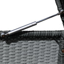 10 Piece Outdoor Sectional Half Round Patio Rattan Sofa Set