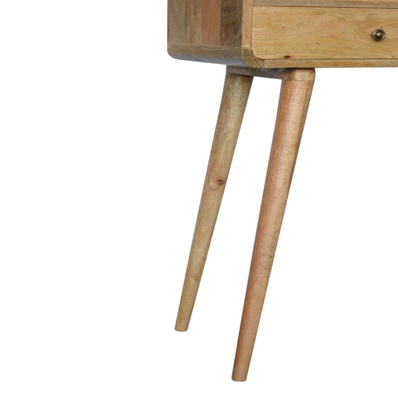 Curved Chestnut Console Table