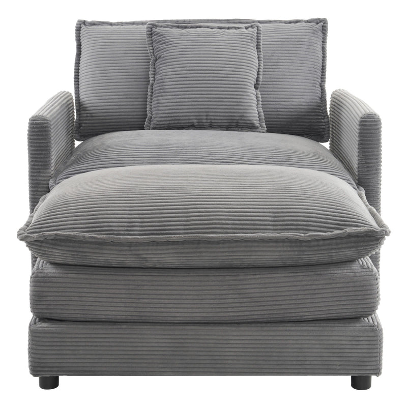 Modern Modular Sofa With Side Storage Pockets For Living Room