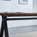 Herringbone Pattern Dining Table A Perfect Match For Modern Minimalist And Industrial Home Styles - Walnut