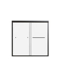 Semi-Frameless Double Sliding Shower Door, Bypass Shower Door, 1 / 4" (6Mm) Thick SGCC Tempered Glass Door