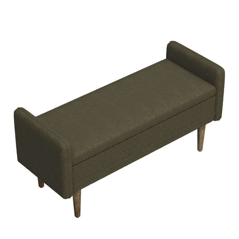 Teddy Velvet Storage Stool With Storage Space For Apartments