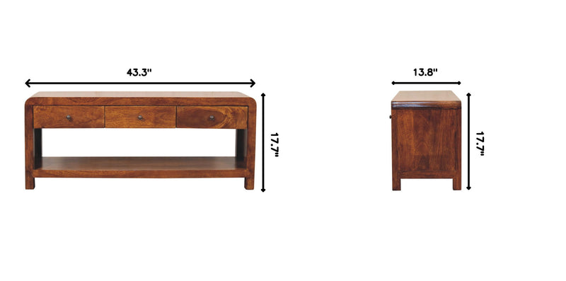 Aspen - Media Unit - Chestnut