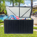 Metal Storage Box Store Large Out Door Use - Black