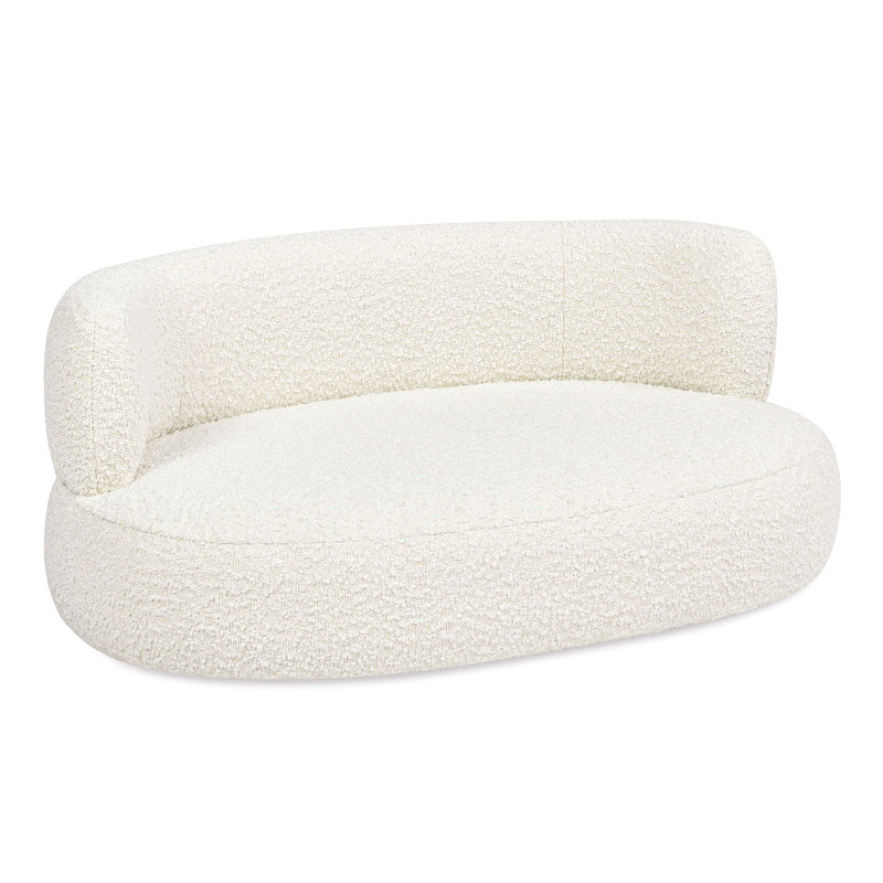 Shep - Curved Dog Sofa Bed Medium - Ivory White