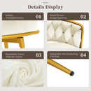 Modern Low Back Upholstered Counter Height Bar Stools (Set of 2)