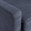 Nebulize - Upholstered Fabric Club Chair With Button Tufted And Square Off Arm And Back