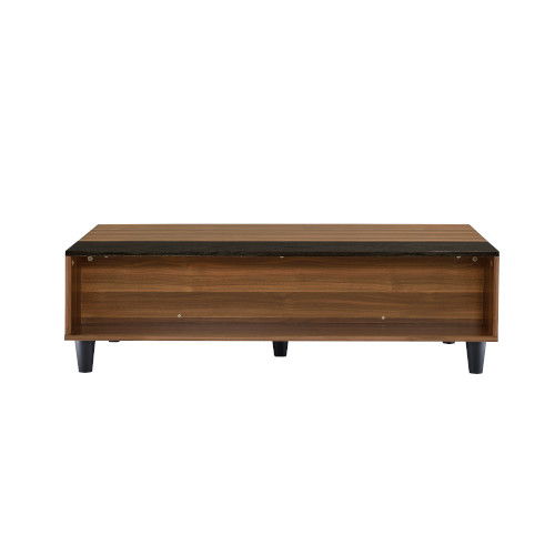 Avala - Coffee Table - Walnut & Black