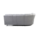 Bruni - Sectional Sofa With LED Lighting And Manual Recline - Gray