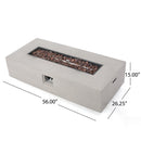 Modern Rectangle Fire Table 50,000 Btu