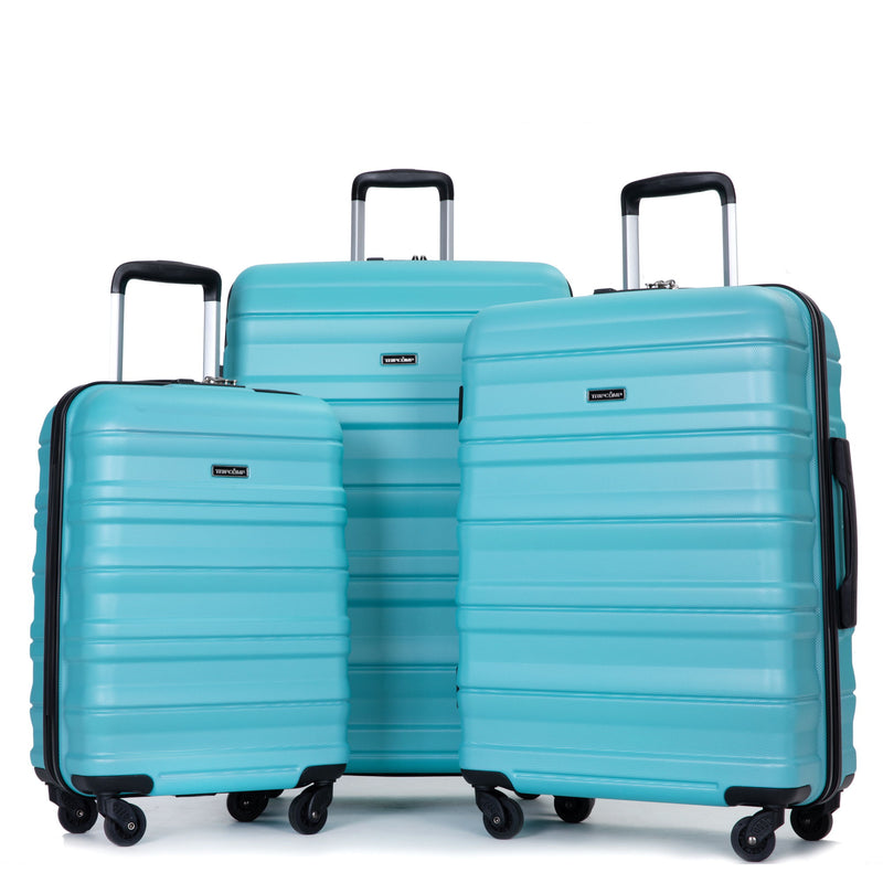 Expandable 3 Piece Luggage Sets Lightweight & Durable Suitcase, Spinner Wheels, Tsa Lock