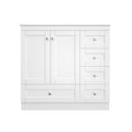 Shaker Free Standing Bathroom Vanity Cabinet With Sink, Soft Close Drawers, Soft Close Doors