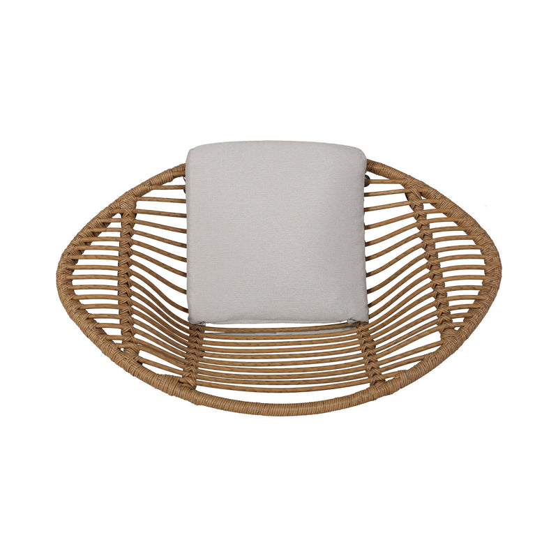 Cordella - Outdoor Woven Wicker Chairs With Cushions, (Set of 2)