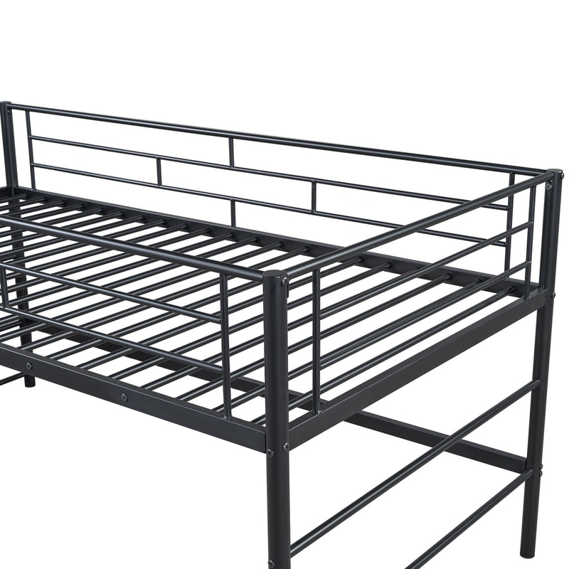 Loft Bed With Storage Stairs And Metal Frame