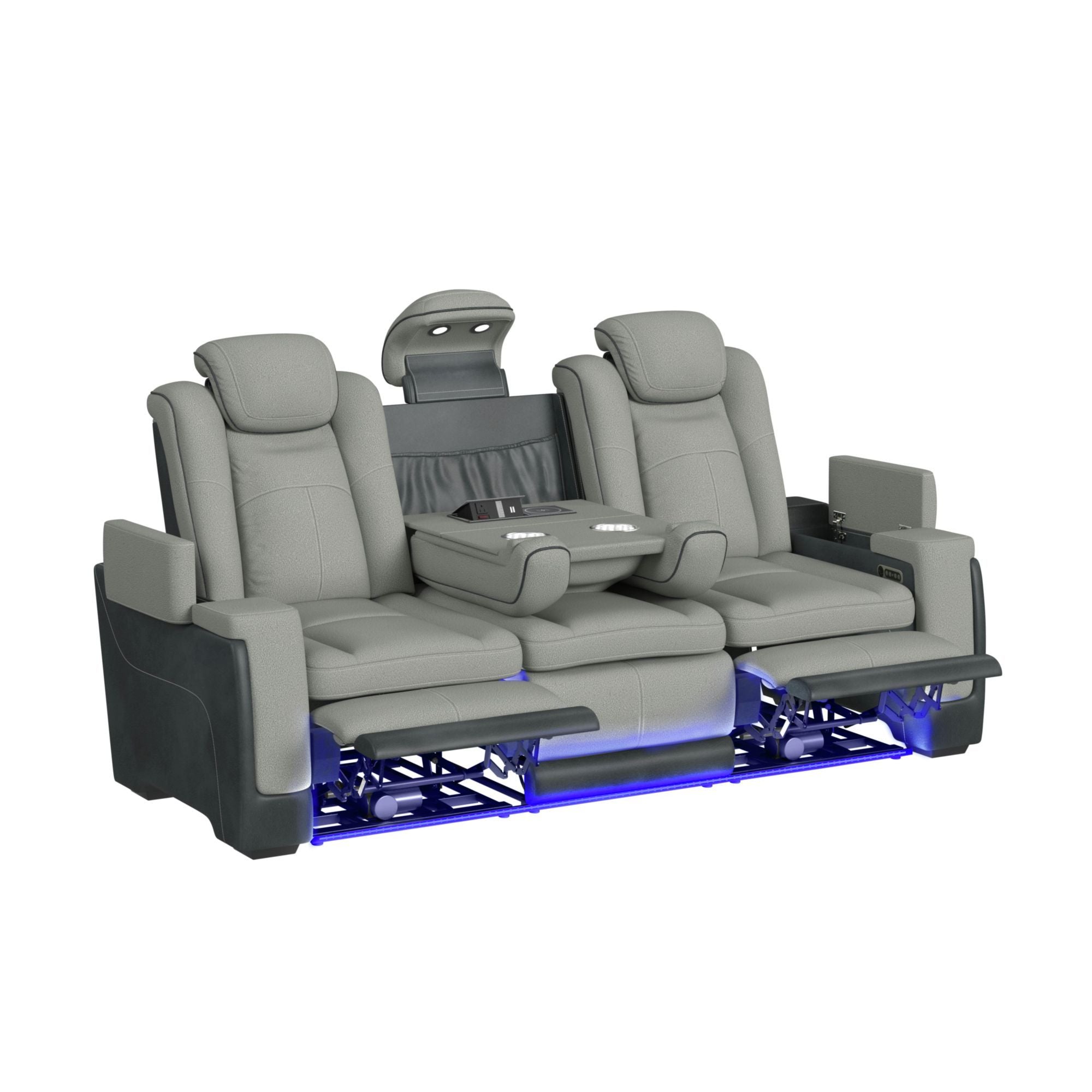 Lantana - Power Motion Sofa With Power Headrest, LED, Ddt, Reading Light And Pws