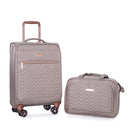 4 Piece Set, Softshell Suitcase Spinner Wheels Terylene Luggage Sets