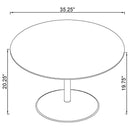 Ganso - Round Glass Top Coffee And End Table Set