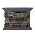 Fire Pit With Lightweight Concrete And Steel Frame